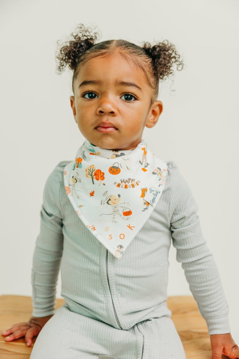 Mickey Mouse's Boo Bash Bandana Bib Set 4-Pack made by Copper Pearl