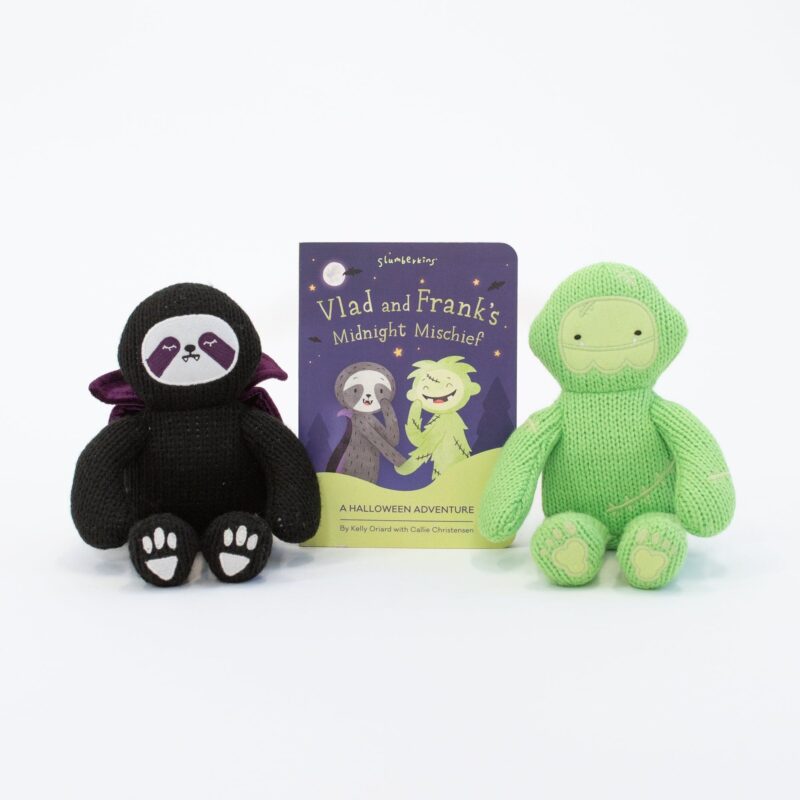 Slumberkins Vlad & Frank Midnight Mischief Knit Plush Set