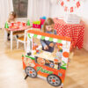 Melissa & Doug Wooden Pizza Food Truck Activity Center Toys