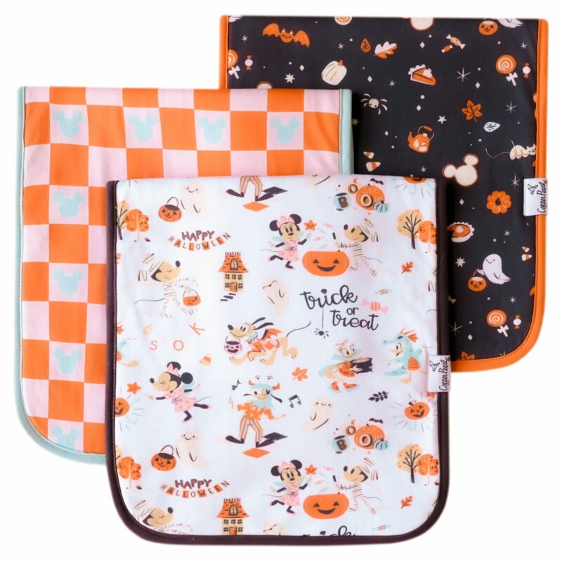 Copper Pearl Mickey Mouse's Boo Bash Burp Cloth Set 3-Pack