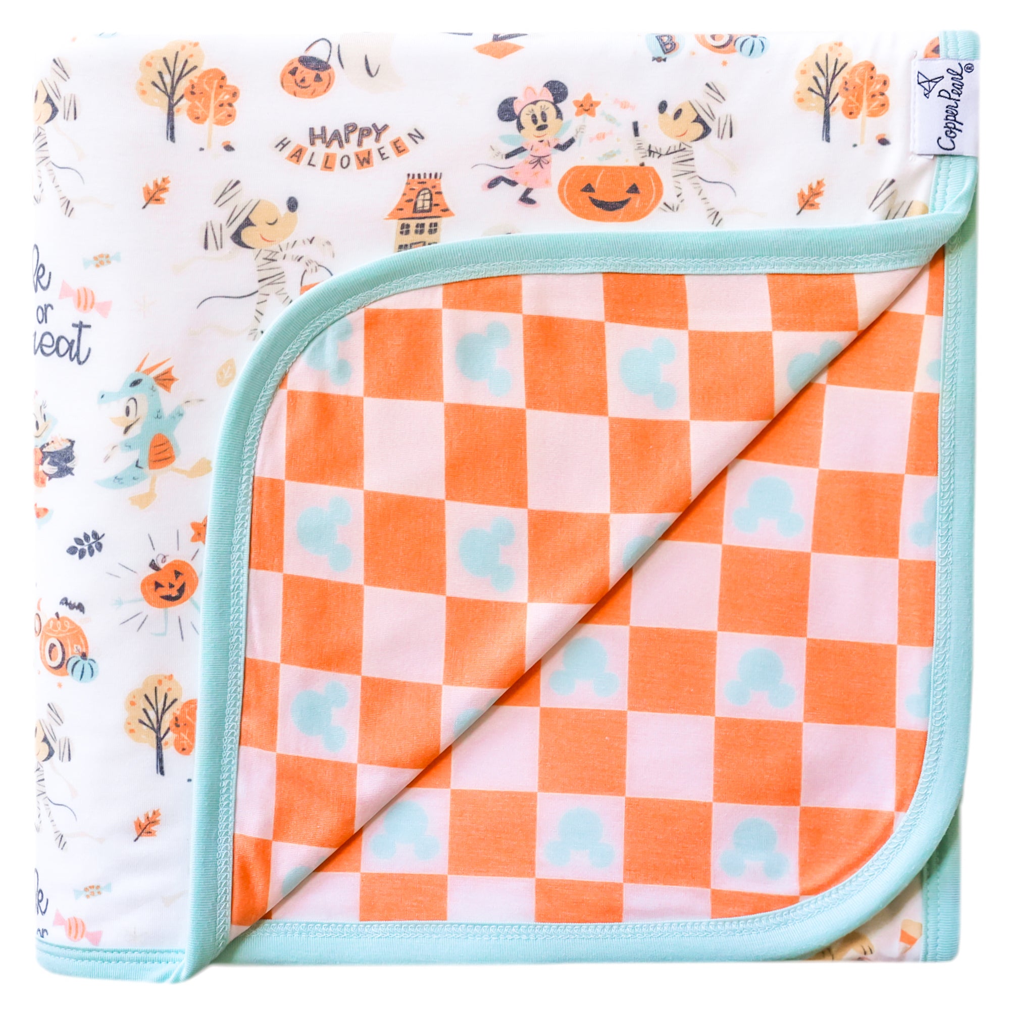 Copper Pearl Mickey Mouse's Boo Bash 3-Layer Stretchy Quilt