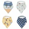 Mickey Mouse and Friends Bandana Bib Set 4-Pack from Copper Pearl