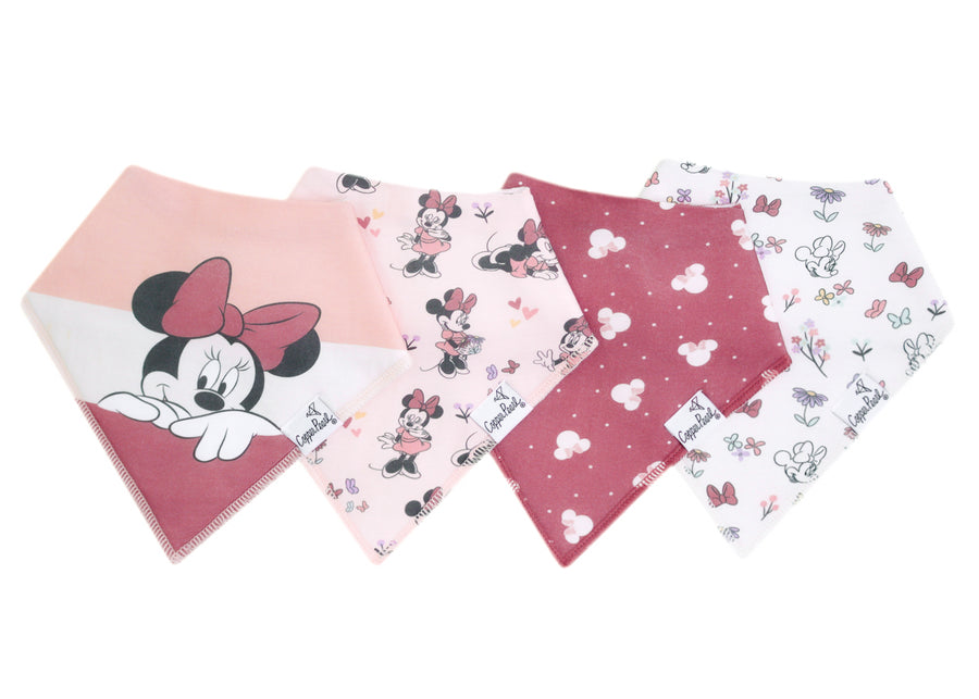 Copper Pearl Minnie Mouse Bandana Bib Set 4-Pack