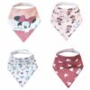 Minnie Mouse Bandana Bib Set 4-Pack from Copper Pearl