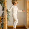 Rylee + Cru Organic Long Sleeve Pajama Set in Winter Town