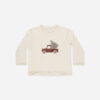 Raw Edge Long Sleeve Tee in Truck from Rylee + Cru