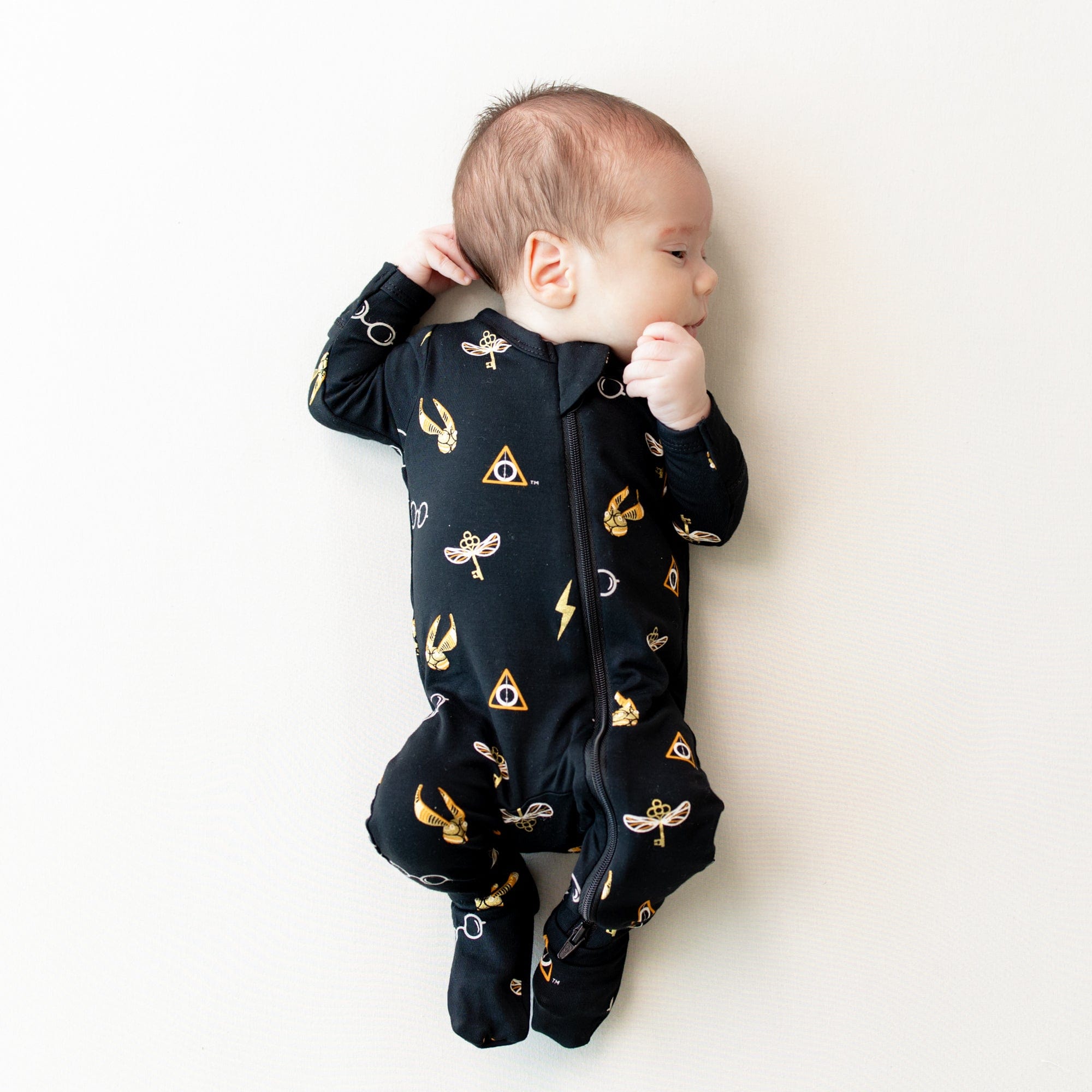 Kyte BABY Zippered Footie in Midnight Icon