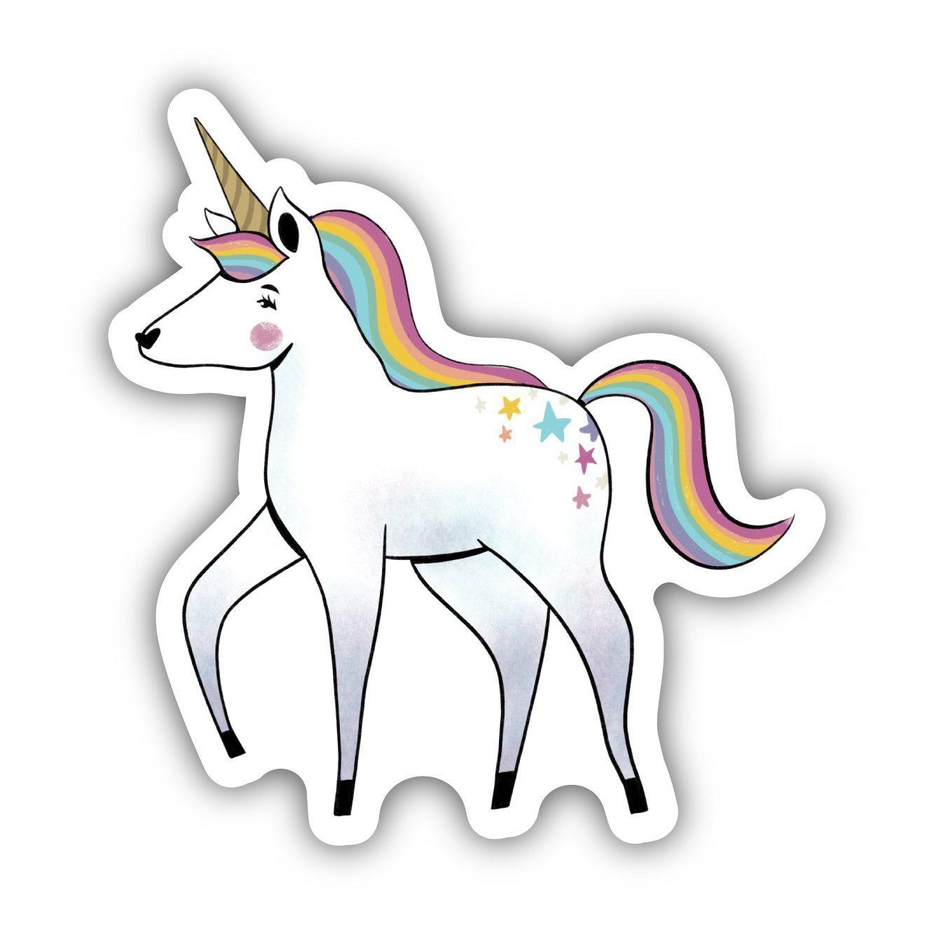 Big Moods Unicorn Rainbow Mane Fairytale Sticker