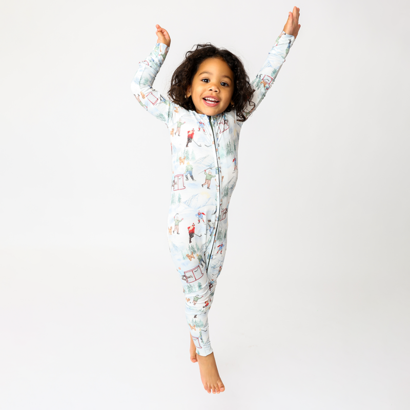 Winter Warriors Bamboo Lyocell Convertible Rompsie from Hanlyn Collective