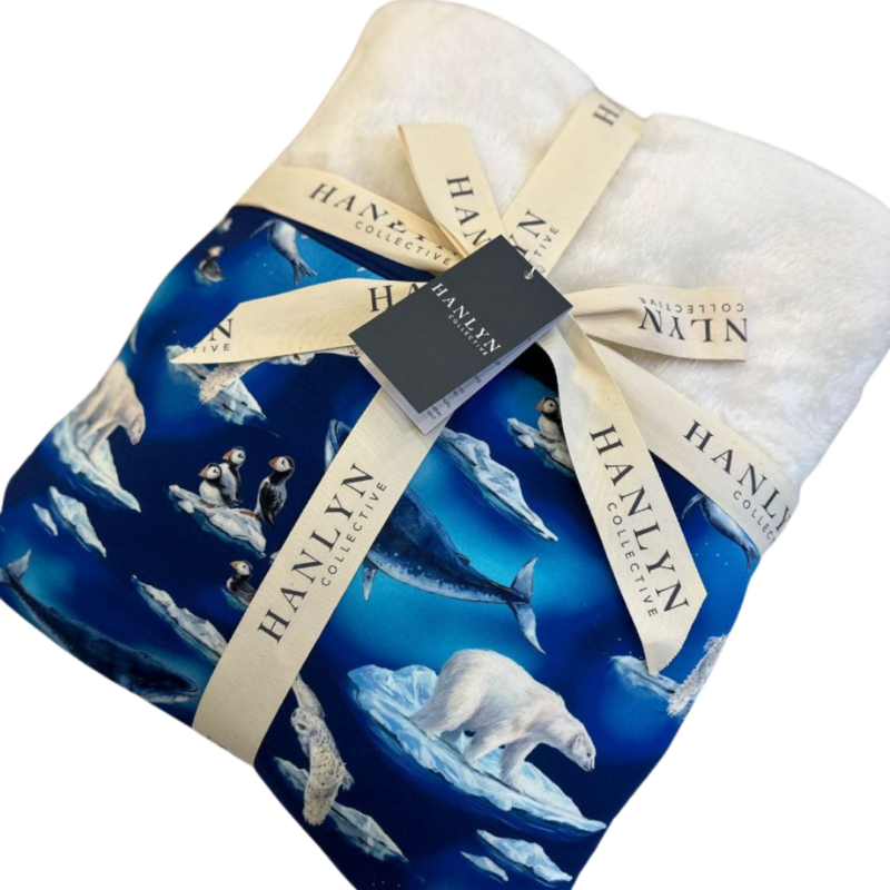 The Arctic Circle Bamboo Lyocell Plush Kids Blanket from Hanlyn Collective