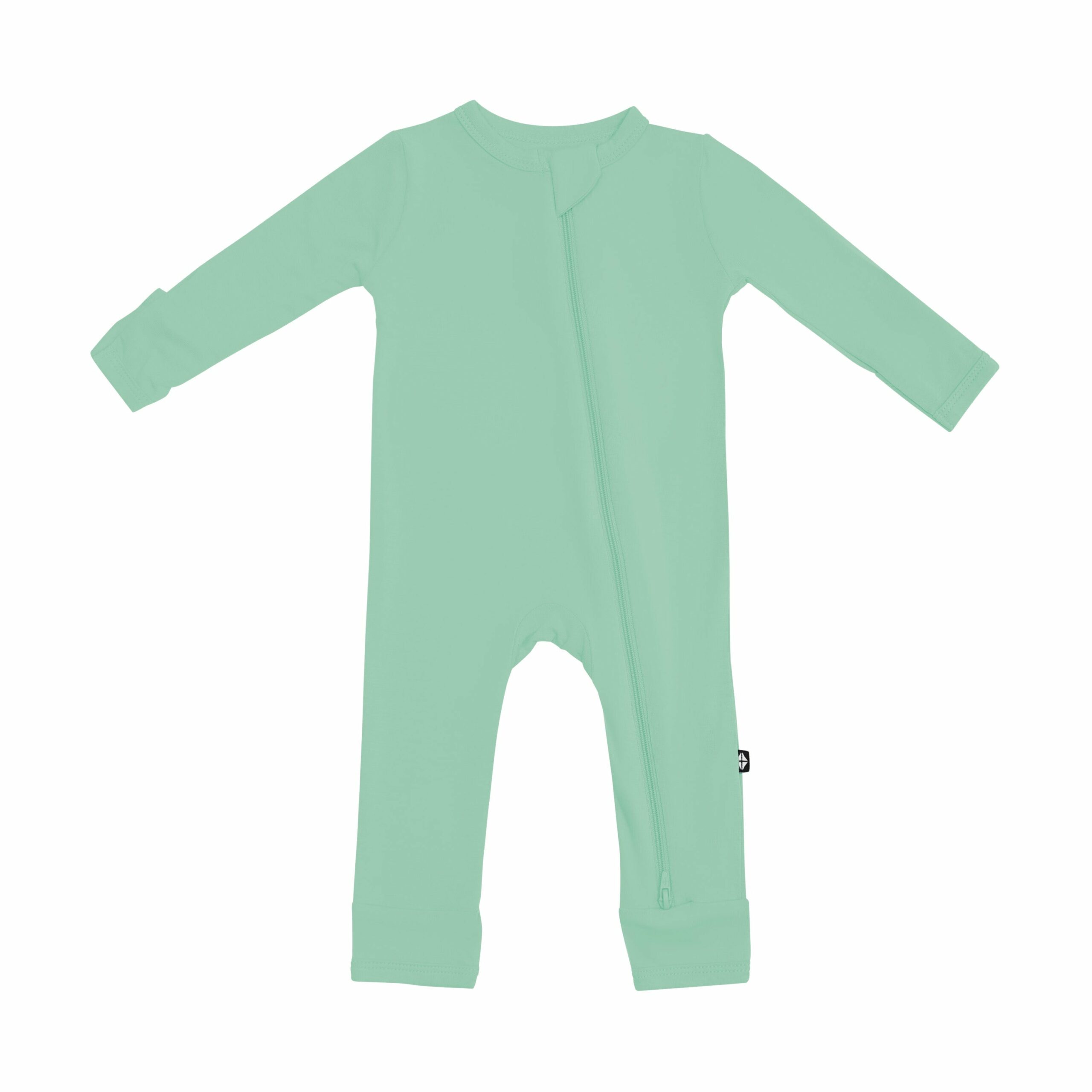 Kyte BABY Zippered Romper in Wasabi