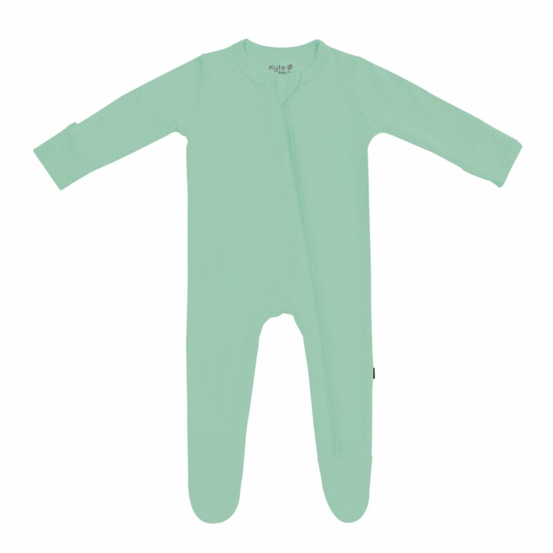 Kyte BABY Zippered Footie in Wasabi