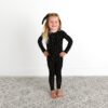 Gigi and Max Hope Gold Dot Bamboo Viscose Ruffle Pajama Set