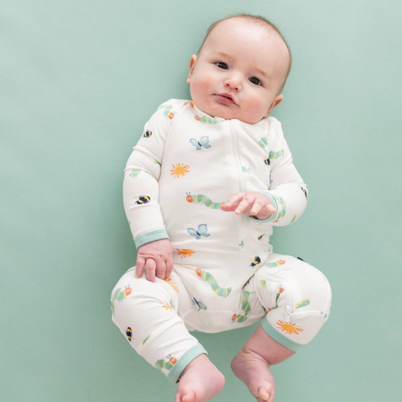 Kyte BABY Zippered Romper in The Very Hungry Caterpillar and Friends