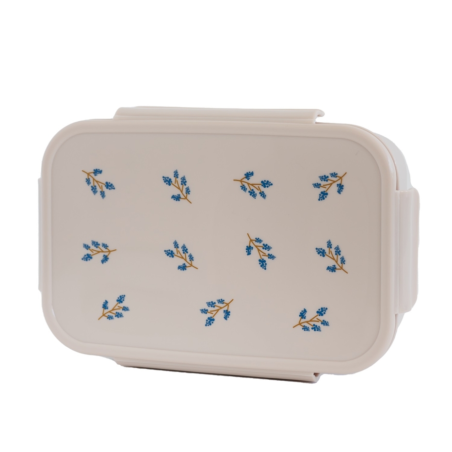 3 Sprouts Blueberry Taupe Recycled Plastic Bento Box