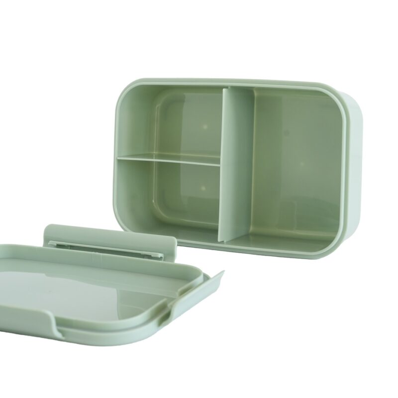 Green Recycled Plastic Bento Box made by 3 Sprouts