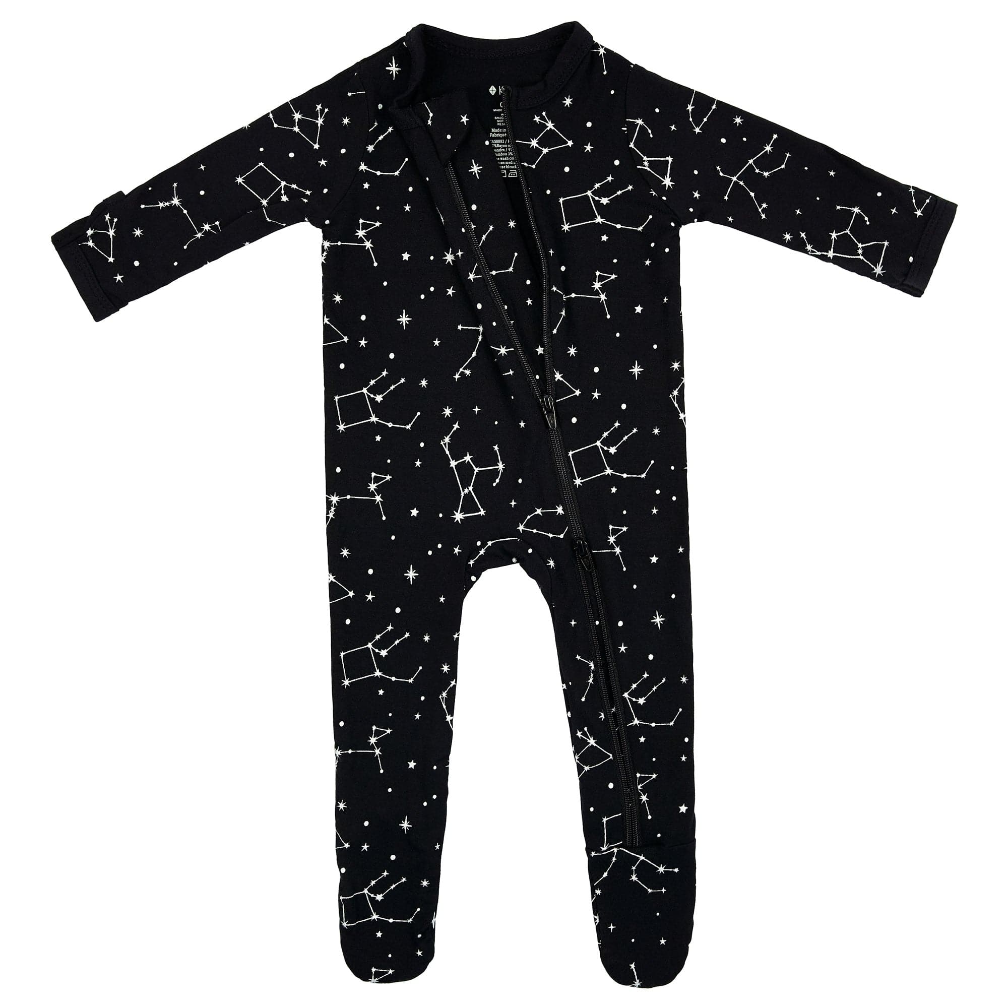 Kyte BABY Zippered Footie in Midnight Constellation