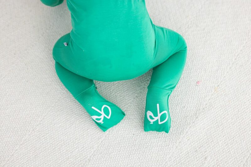 Gumdrop Green Bamboo Viscose Convertible Romper