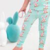 Baseball Bunnies Bamboo Viscose Two Piece Pajama Set