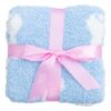 Blue Bunny Microfiber Stroller Blanket made by Birdie Bean