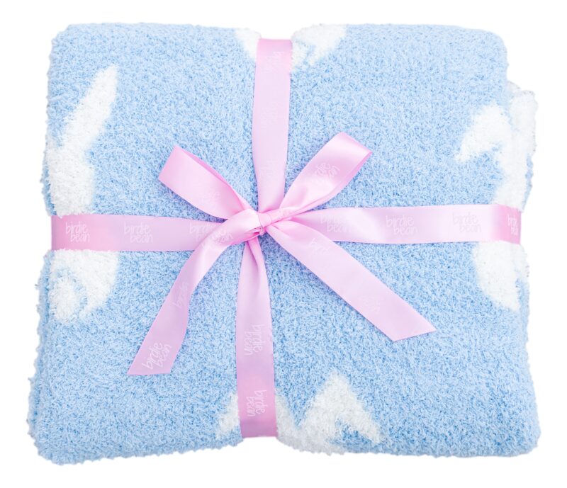 Blue Bunny Microfiber Toddler Blanket from Birdie Bean