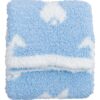 Blue Bunny Microfiber Toddler Blanket made by Birdie Bean