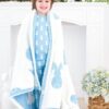 Birdie Bean Blue Bunny Microfiber Toddler Blanket