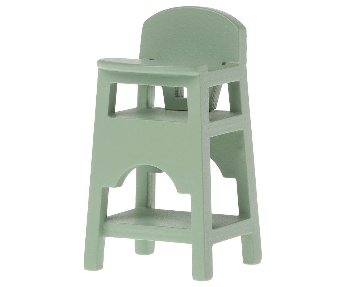 Maileg High Chair In Mint For Mouse