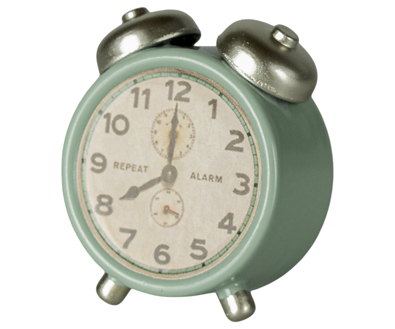 Alarm Clock In Mint For Mouse made by Maileg