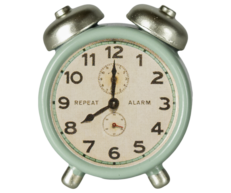 Maileg Alarm Clock In Mint For Mouse