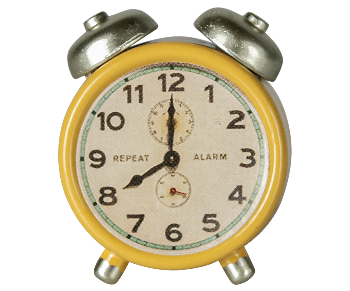 Maileg Alarm Clock In Yellow For Mouse