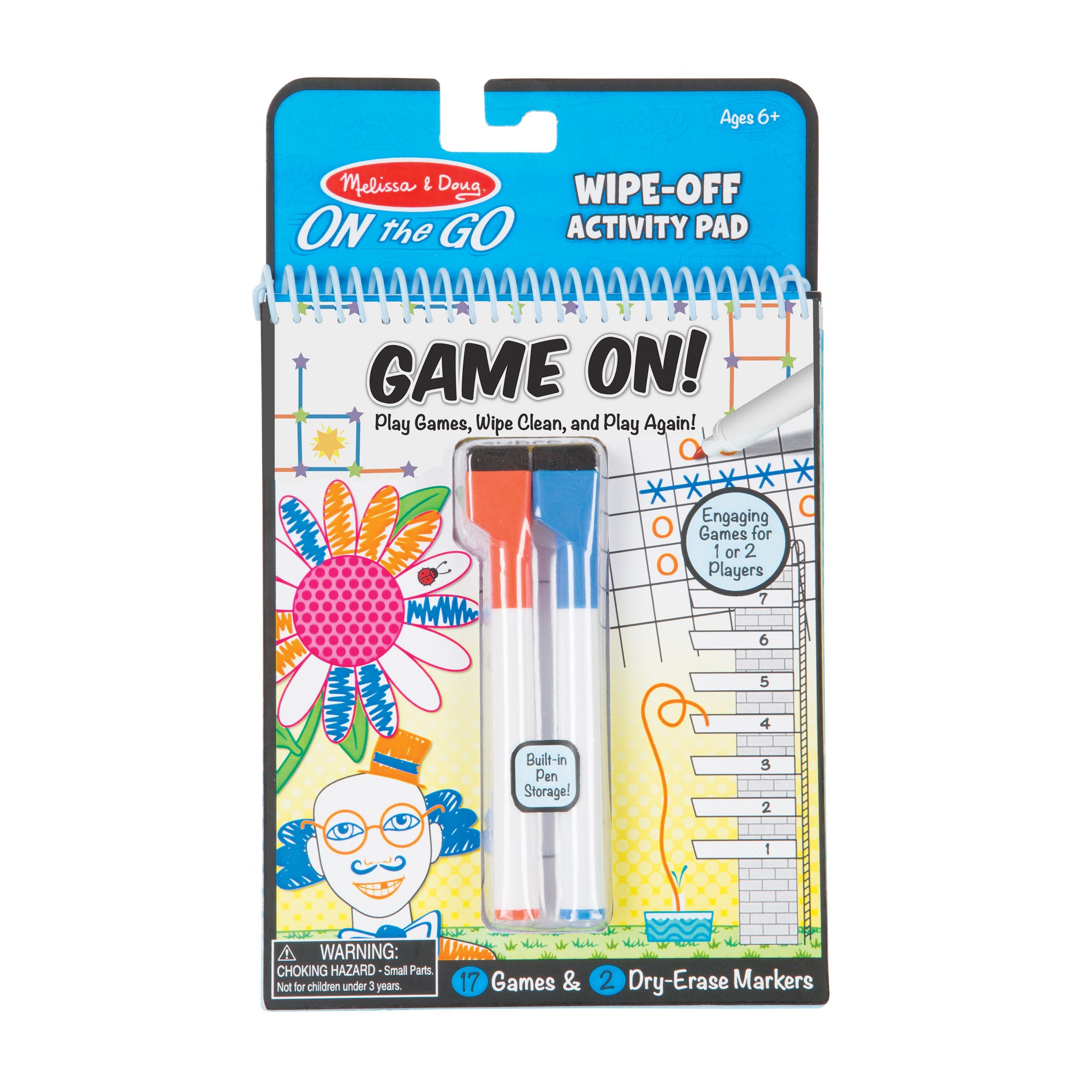 Melissa & Doug On the Go Wipe-Off Activity Pad - Game On