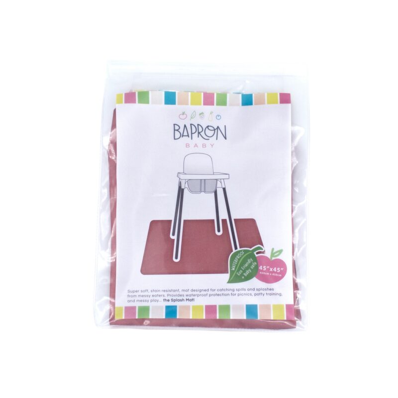 BapronBaby Solid Blush Minimalist Splash Mat