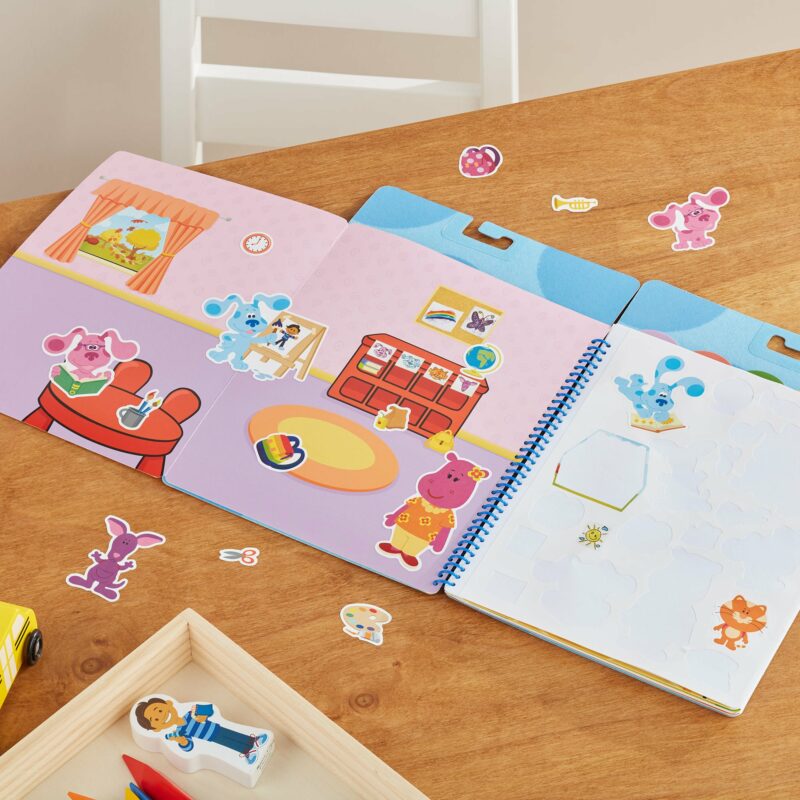 Blue's Clues & You! Restickable Stickers Pad - Places Blue Loves from Melissa & Doug