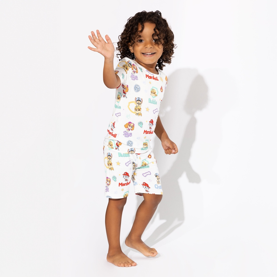 Bellabu Bear Paw Patrol Playful Pups Bamboo Viscose Short Sleeve Pajama Set