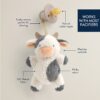 Itzy Ritzy Bitzy Pal Carmen the Cow with Natural Rubber Sweetie Soother Baby Care