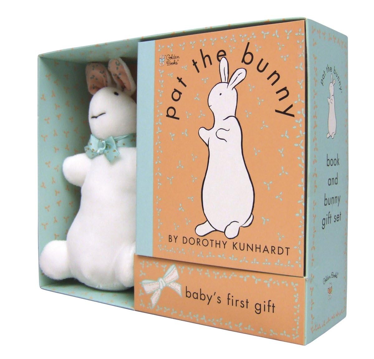 Pat The Bunny Paperback Book and Plush Gift Set