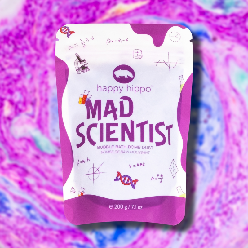 Happy Hippo Bath Mad Scientist Bubble Bomb Dust