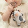 Bitzy Pal Carmen the Cow with Natural Rubber Sweetie Soother from Itzy Ritzy