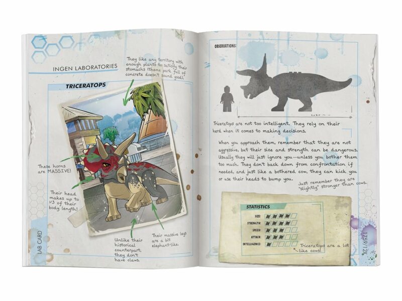 LEGO Jurassic World Complete Dinosauria Hardcover Book made by