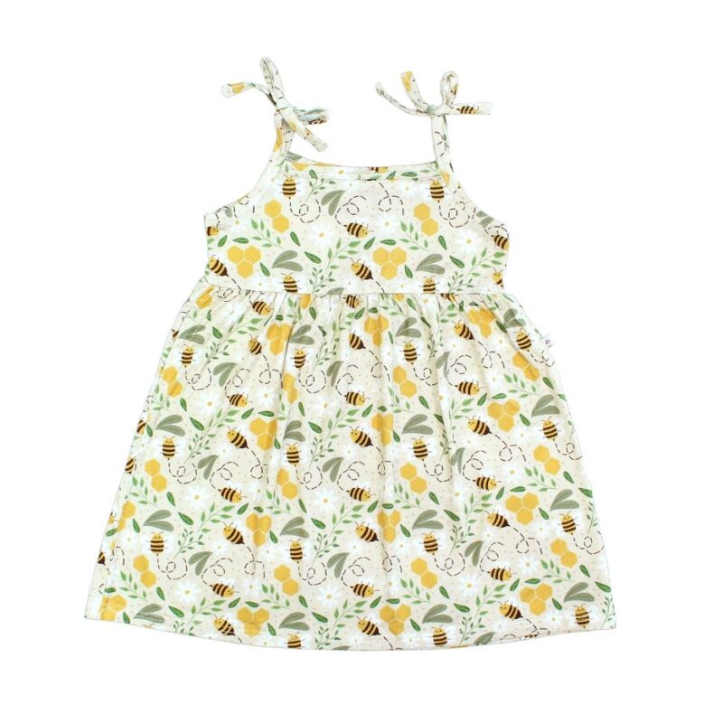 Happy Honey Bees Bamboo Viscoe Sundress from Emerson and Friends