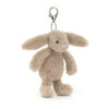 Bashful Beige Bunny Bag Charm made by Jellycat