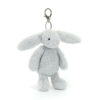 Bashful Silver Bunny Bag Charm made by Jellycat