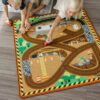 Round the Construction Zone Work Site Rug from Melissa & Doug