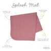 Solid Blush Minimalist Splash Mat from BapronBaby