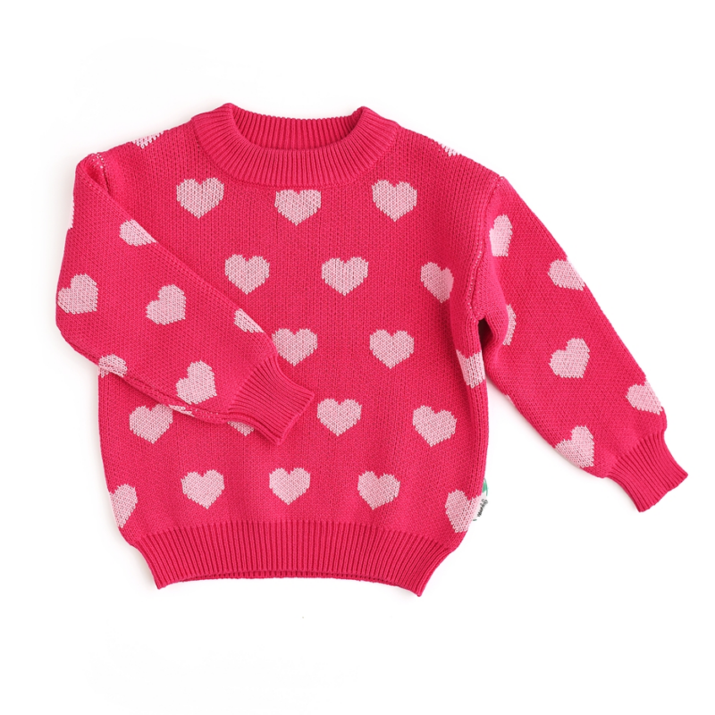 Pink Heart Sweater from Gigi and Max