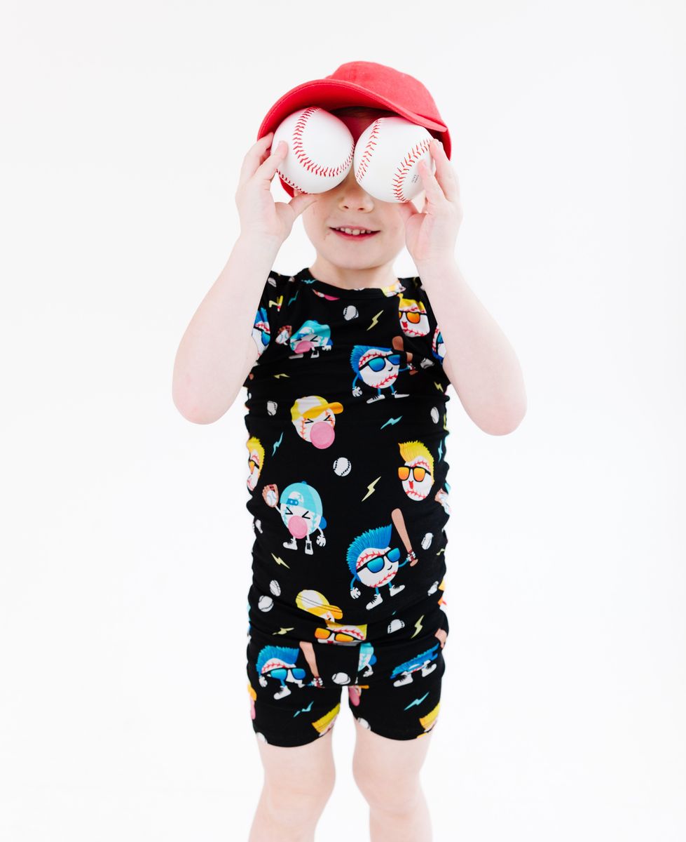 Birdie Bean Slugger Bamboo Viscose Short Sleeve Pajama Set