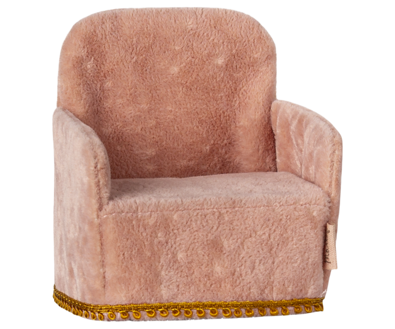 Maileg Mouse Folding Chair In Rose