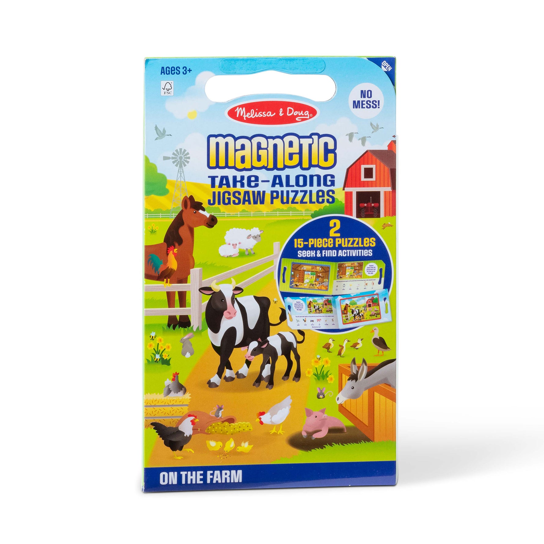 Melissa & Doug Take Along Magnetic Jigsaw Puzzles - On the Farm