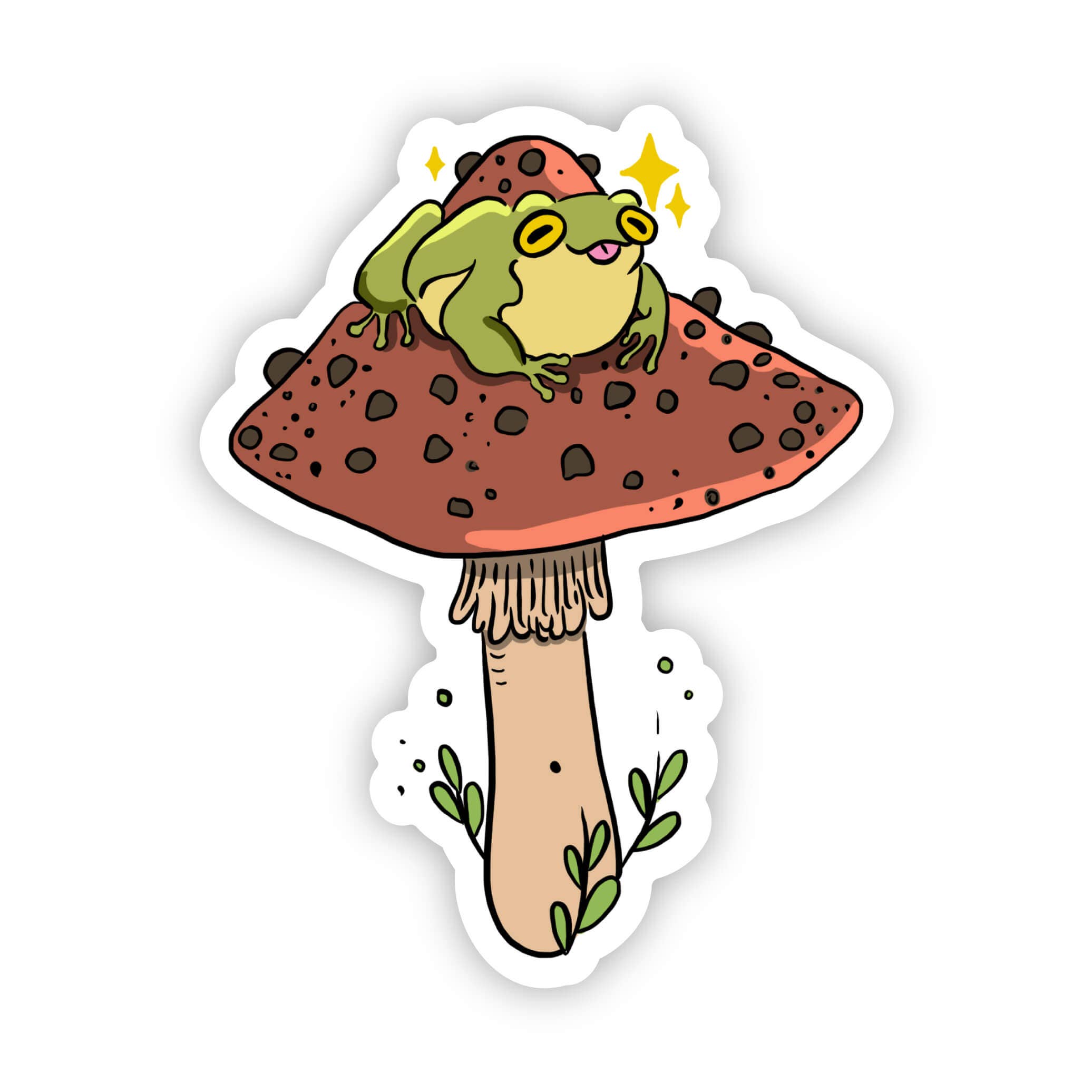 Big Moods Mushroom & Frog Sticker